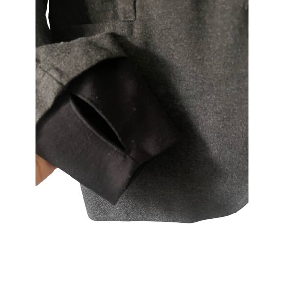 Betabrand Active Ponte Blazer Charcoal Medium Single Button - Picture 6 of 8